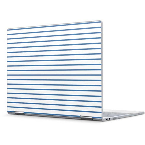 Blue and White Stripes Pixelbook Skin
